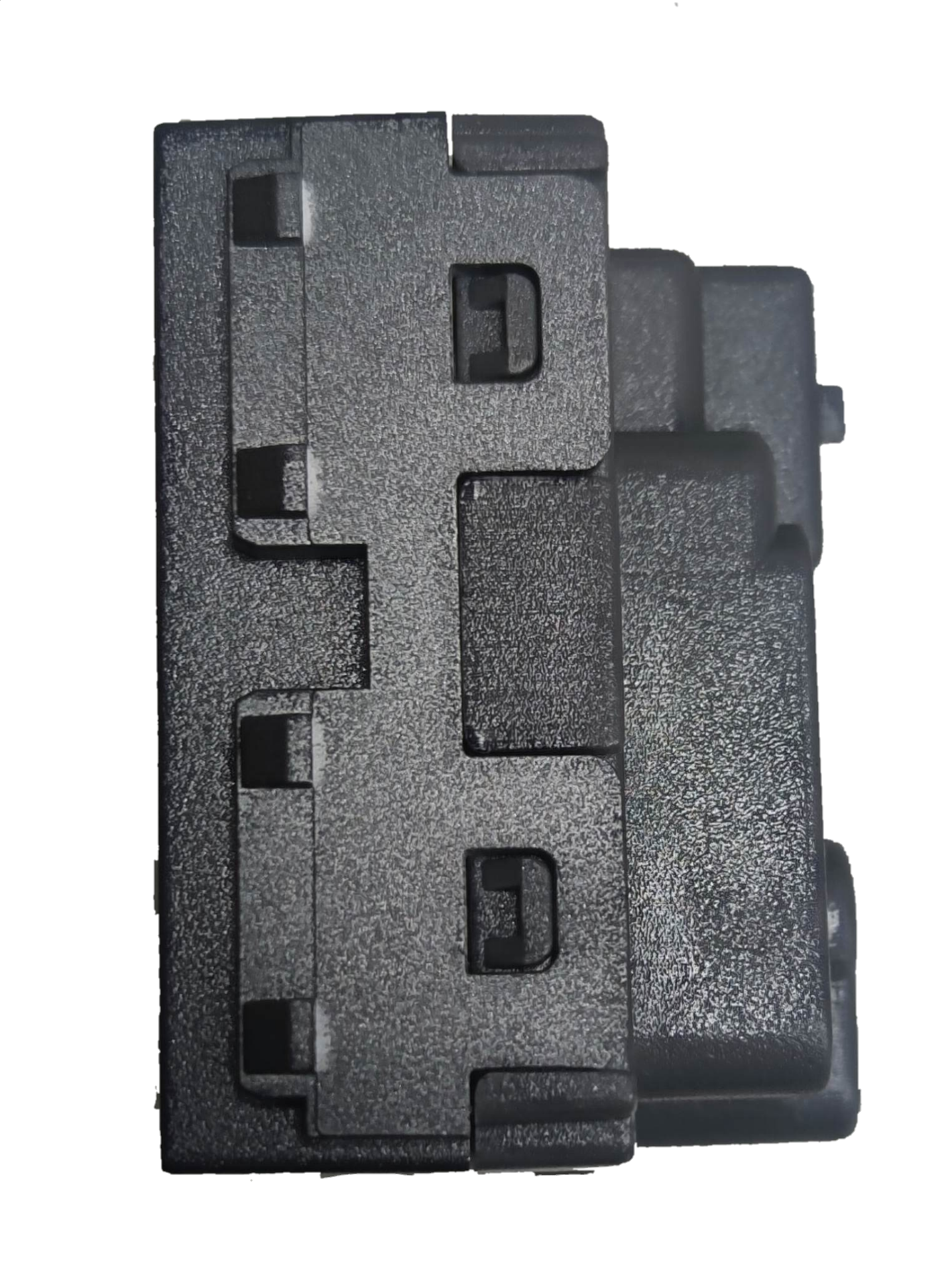 Omni Aircon Outlet Tandem Outlet Designer Series black power point switch plug close-up