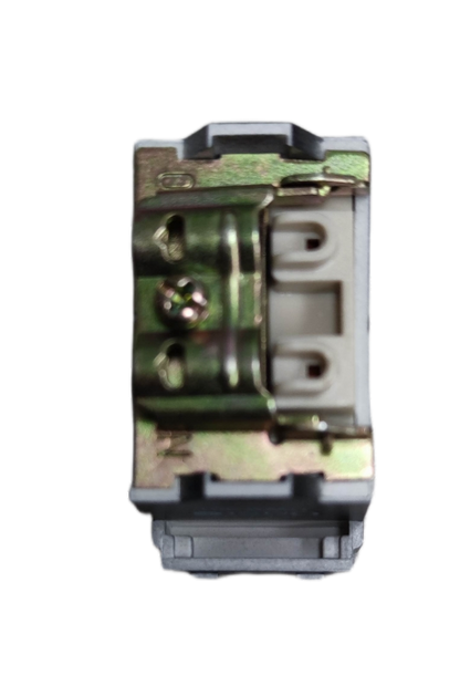 Omni cable TV outlet power point with metal mounting bracket and white connector terminals