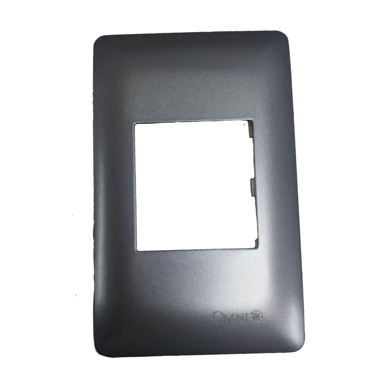 Omni Center Device Plate Graphite for stylish and modern electrical installations
