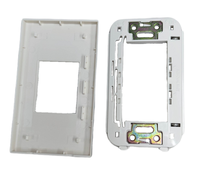 White plastic Cover Wide Series Omni WWP-111 power point switch cover with mounting frame