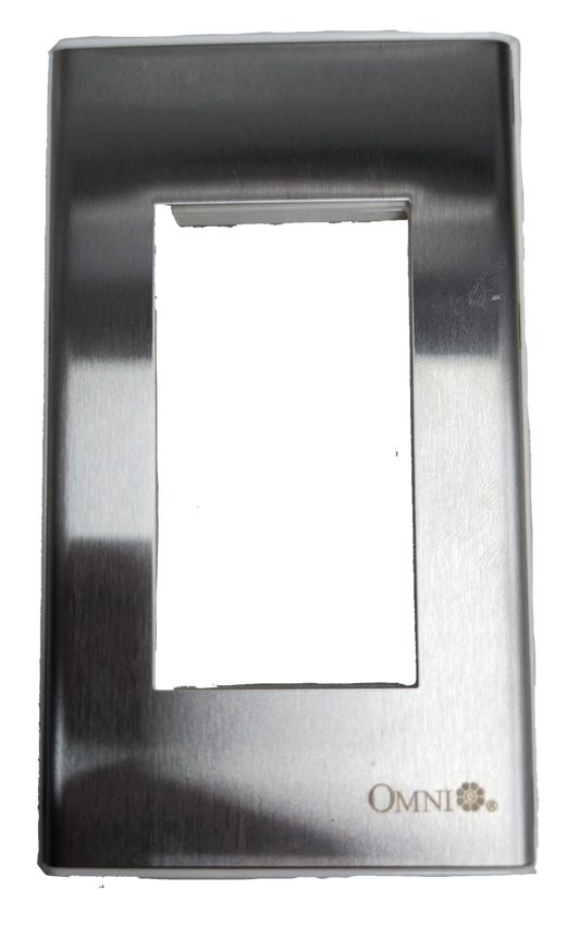 Omni device plate cover WWP-113S stainless steel power points switch plug cover plate