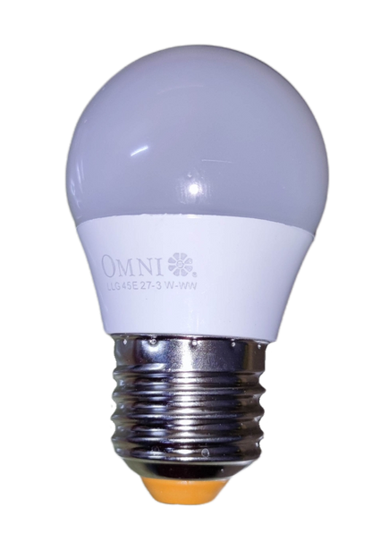 Omni E27 base 3W LED light bulb Warm White with energy-efficient design for versatile lighting