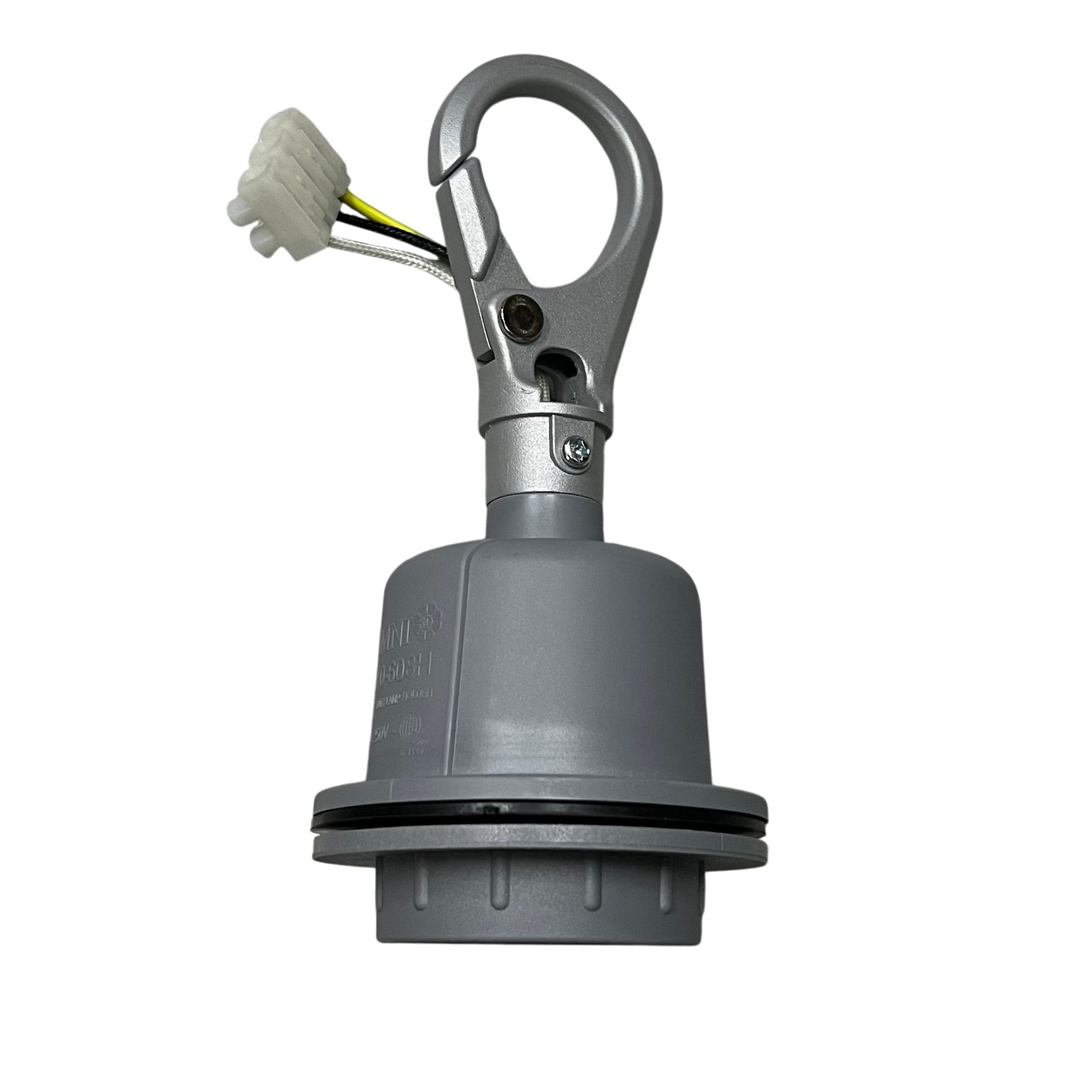 Omni heavy duty E40 lamp holder with hook for secure lighting installation and accessories