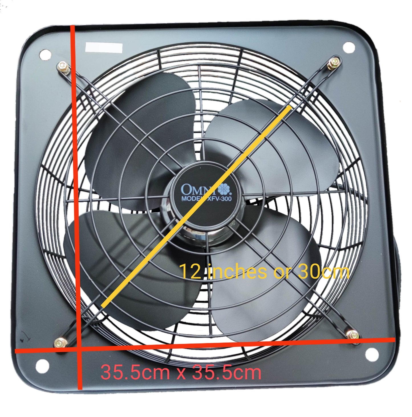 Omni Industrial Exhaust Fan 12 Inches with a durable design for efficient ventilation and cooling
