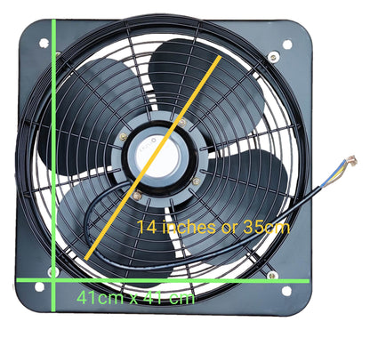 Omni industrial exhaust fan 14 inch with durable design and efficient airflow for ventilation systems