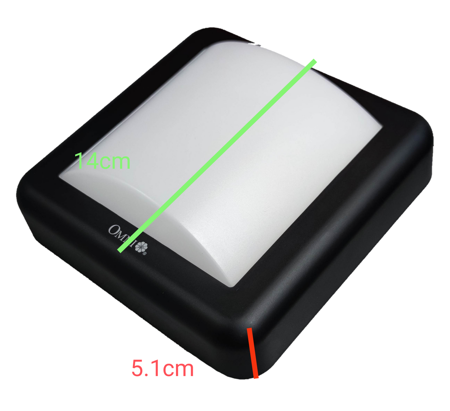 Omni IP65 outdoor LED wall lamp 2700K with a sleek black design ideal for exterior lighting