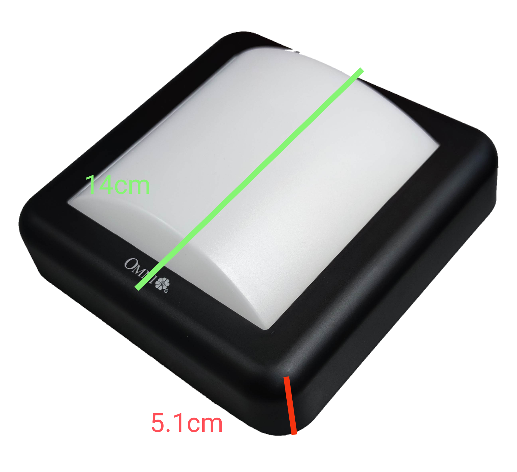 Omni IP65 outdoor LED wall lamp 2700K with a sleek black design ideal for exterior lighting