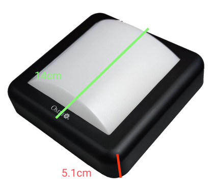 Omni IP65 outdoor LED wall lamp 2700K with a sleek black design ideal for exterior lighting