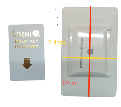 Omni Key Card Switch 16A 220V Designer Series DWS-701