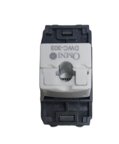 Omni LAN outlet device white modular keystone network jack insert for wall plate mounting