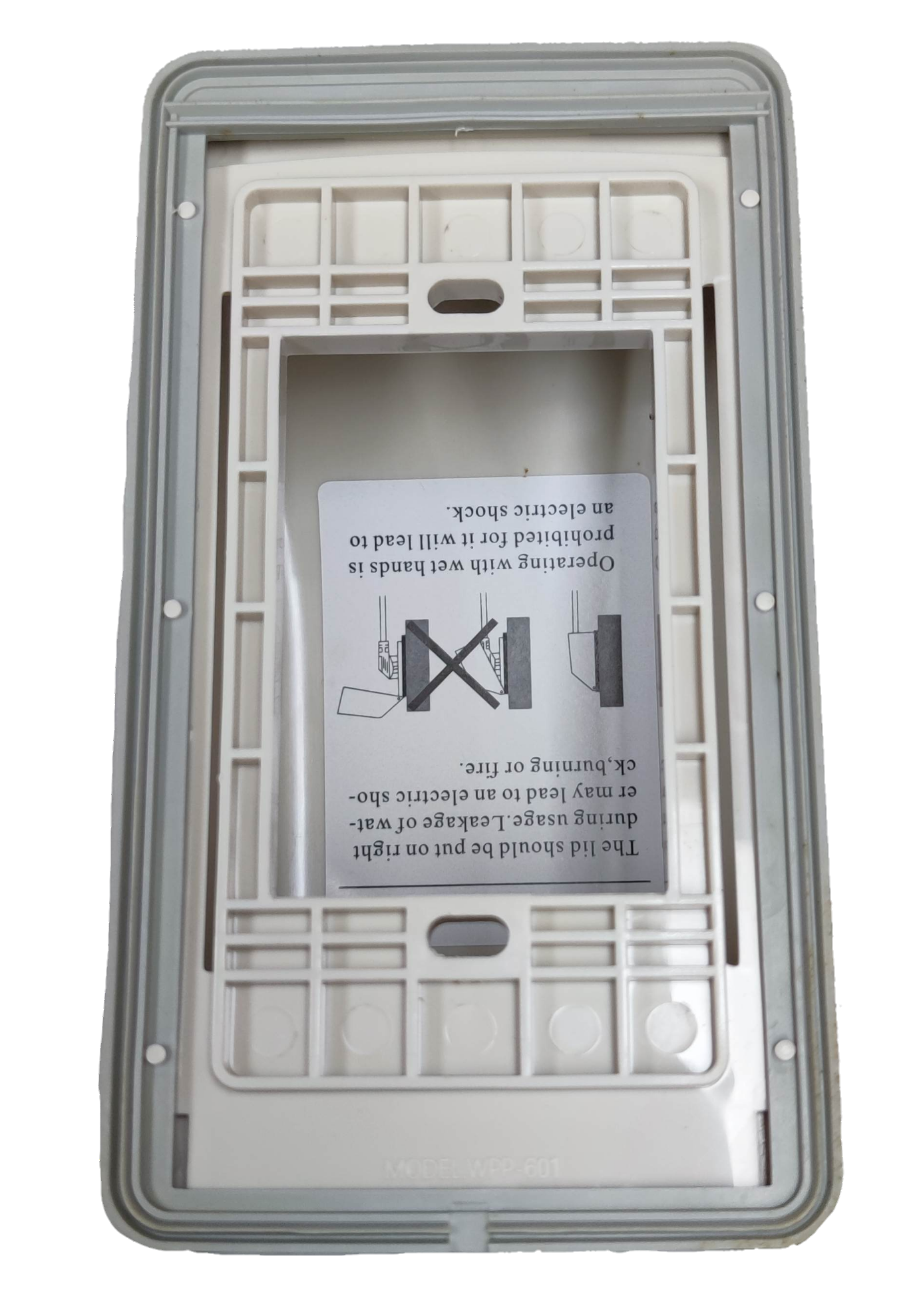 Omni outdoor electrical box cover 1-3 gang with protective seal and installation guide included