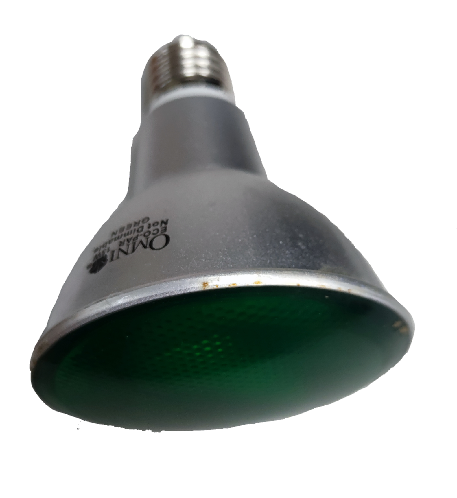 Omni Par 30 15W Green CFL E27 compact fluorescent bulb with green reflector and E27 base