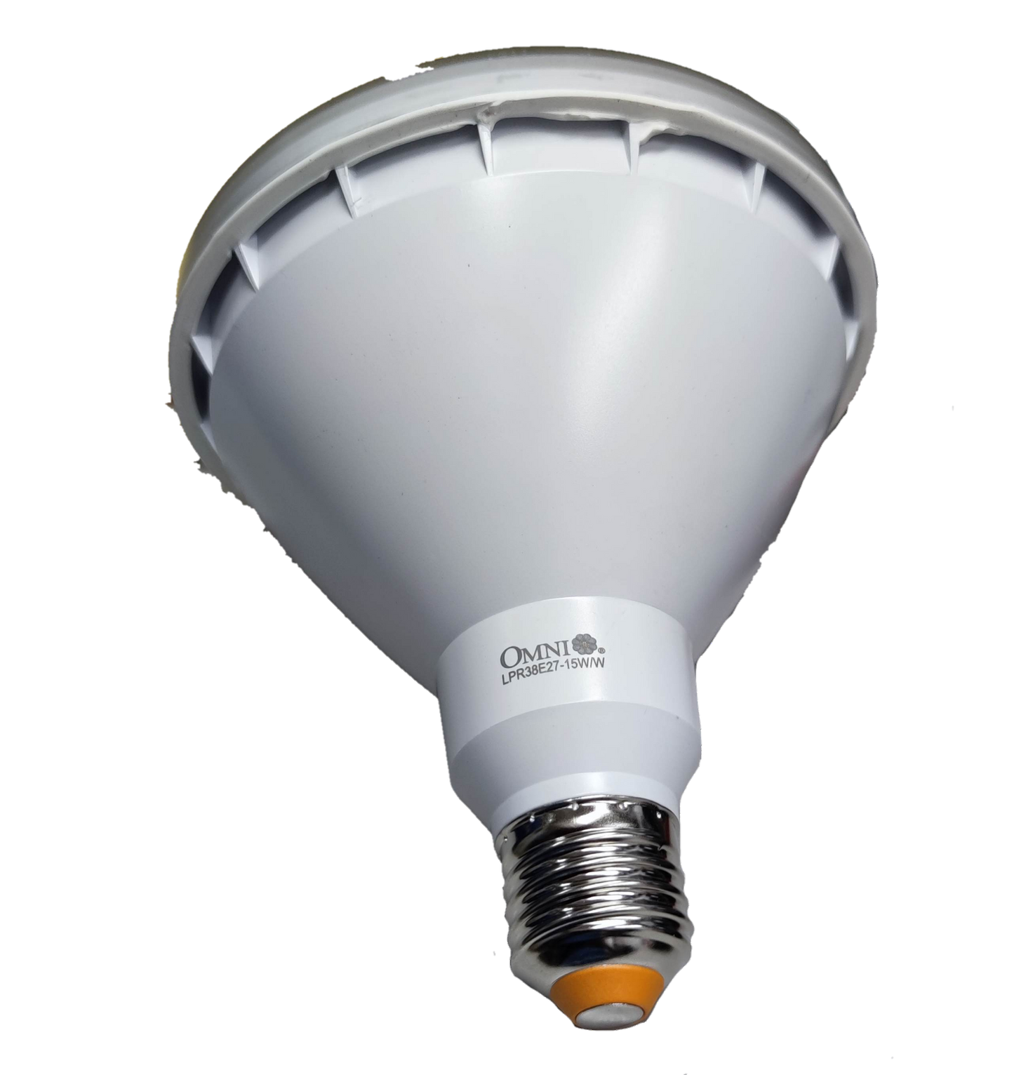 Omni PAR 38 LED 15W warm white bulb designed for enhanced lighting in indoor and outdoor spaces