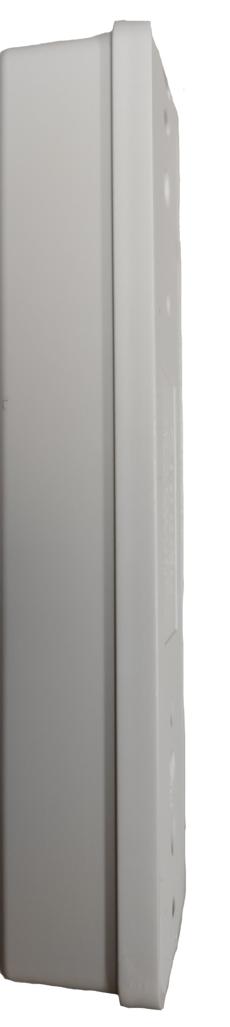 Omni surface type outlet white power point with multiple plug sockets and slim profile