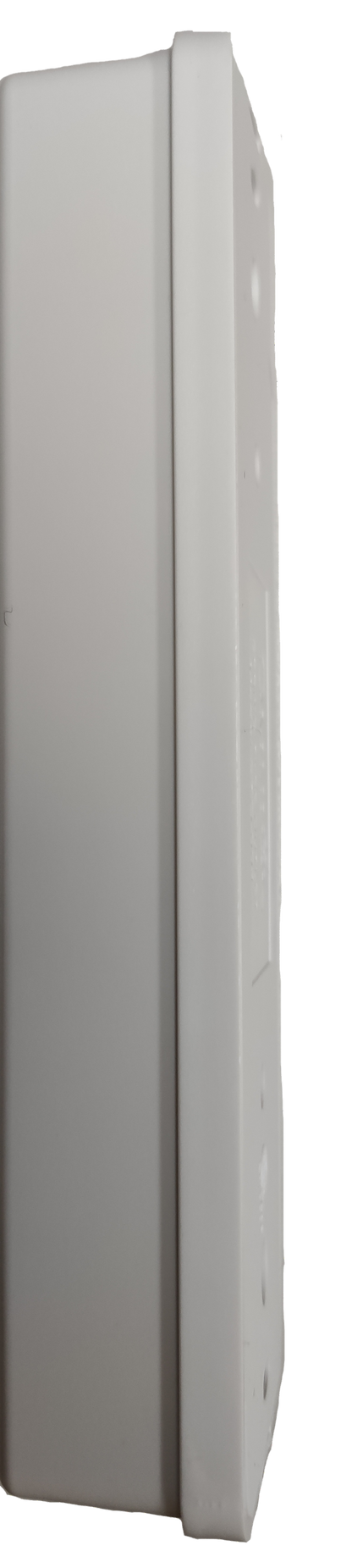 Omni surface type outlet white power point with multiple plug sockets and slim profile