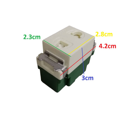 Omni Universal Outlet with Shutter 16A 250V Classic Series WEU-202