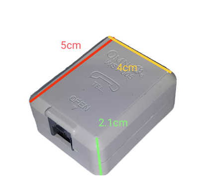 Omni WST-005 telephone outlet with measurements for easy installation and use