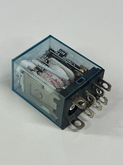 Omron LY2NJ relay 110V 8 Pins with clear housing and metal terminals for reliable switching