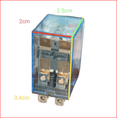 Omron LY2NJ relay 110V 8 Pins with transparent casing and terminal connections