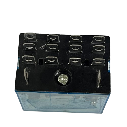 Omron LY4N-J 220V AC relay with multiple terminal connections for electrical applications