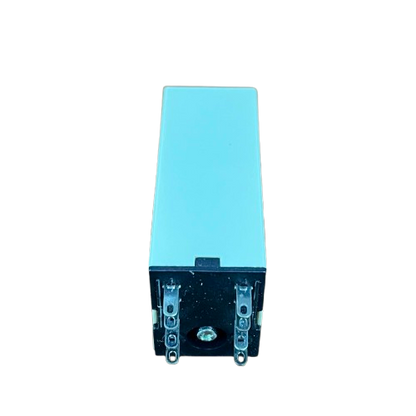 OMRON Timer Relay 10 seconds 8 pins 110V blue rectangular timer unit with black base for control circuits