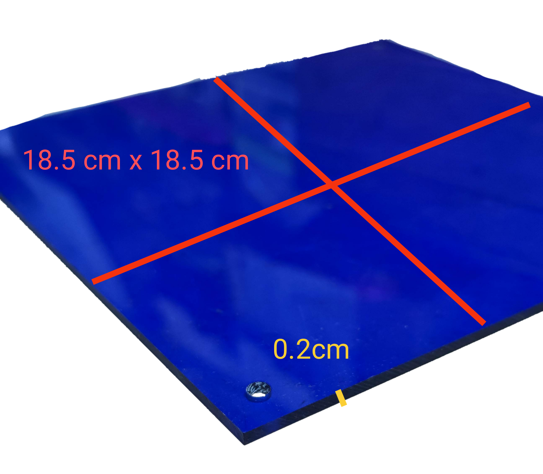Electx Electrical Supply Optical Filter Blue 18.5cm x 18.5cm with 0.2cm thickness for seasonal and decorative use