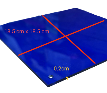 Electx Electrical Supply Optical Filter Blue 18.5cm x 18.5cm with 0.2cm thickness for seasonal and decorative use