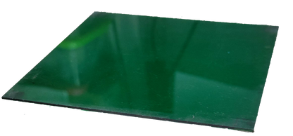 Optical Filter Green 14.5cm x 14.5cm rectangular translucent green glass sheet from China