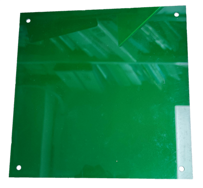 Electx Electrical Supply Optical Filter Green 18.5cm x 18.5cm square transparent green glass panel