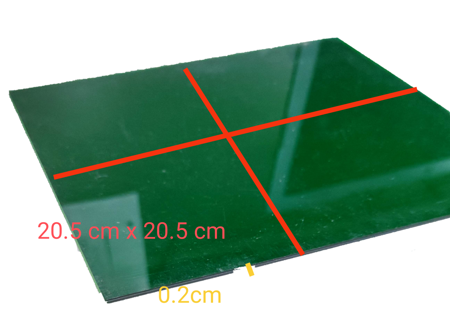 Electx Electrical Supply Optical Filter Green 20.5cm x 20.5cm square with 0.2cm thickness for seasonal and decorative use
