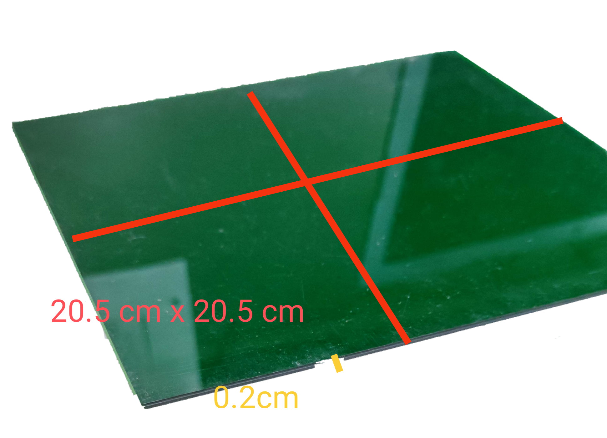 Electx Electrical Supply Optical Filter Green 20.5cm x 20.5cm square with 0.2cm thickness for seasonal and decorative use