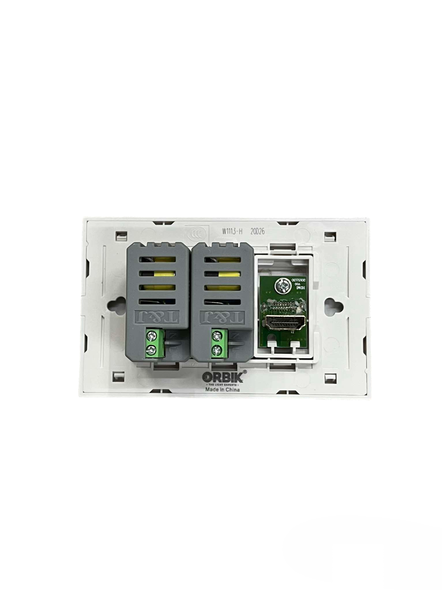 T&J power point with 2 x USB-A Outlet and 1 HDMI Outlet in white for home and office use