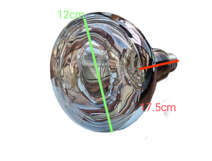Electx Electrical Supply 375W infrared heat lamp incandescent bulb with reflective glass surface and screw base