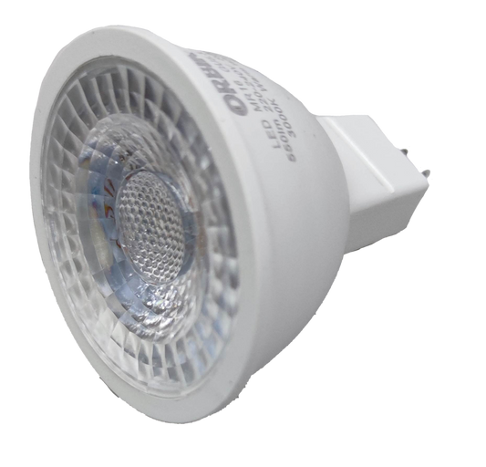 Orbik 7W warm white LED spotlight 3000K with a clear bulb design for bright lighting