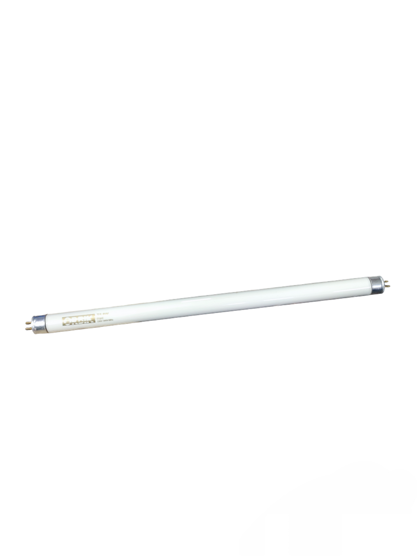 Orbik 8W T5 fluorescent tube green compact fluorescent bulb with silver end caps