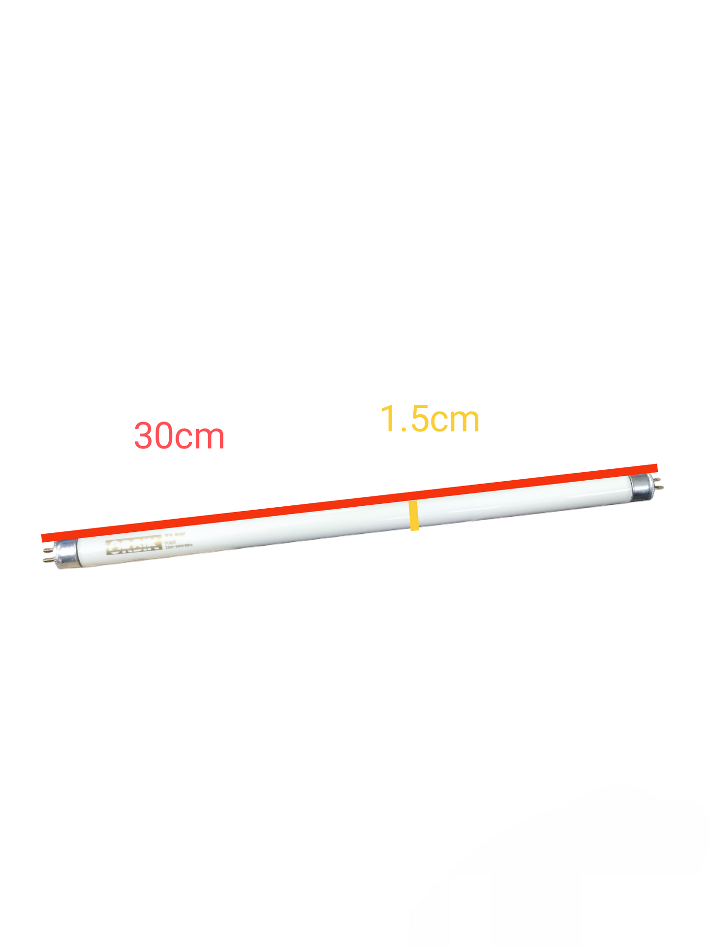 Orbik 8W T5 fluorescent tube green compact fluorescent bulb 30cm length and 1.5cm diameter