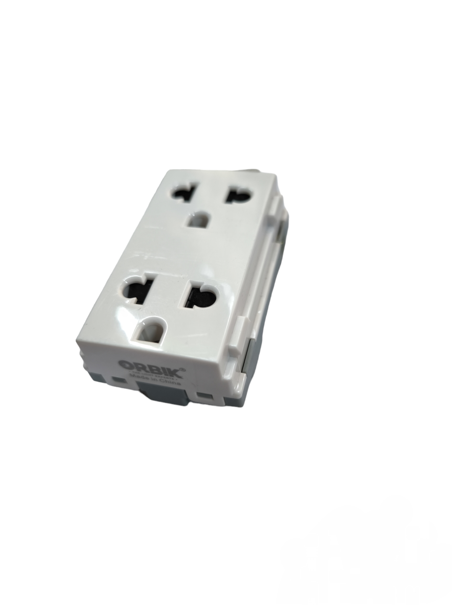 T&J Duplex Outlet Device with Ground 16A white power socket for electrical connections