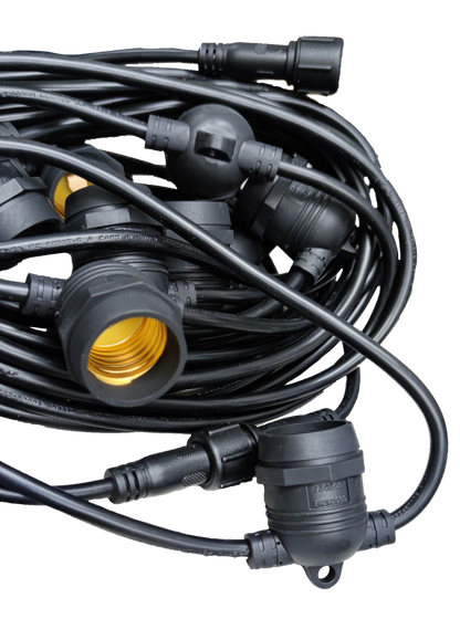 Orbik String Lights E27 1W LED Warm White 30 Feet for festive outdoor and indoor decoration