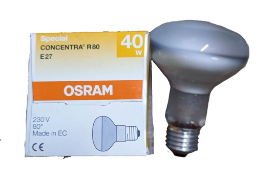 Electx Electrical Supply 40W Spot Light R80 E27 220V incandescent bulb with packaging box