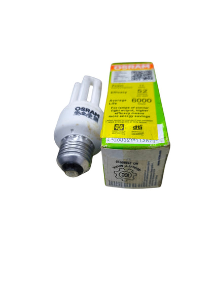 Osram Compact Fluorescent Lamp 11W E27 with energy-saving features and long average life