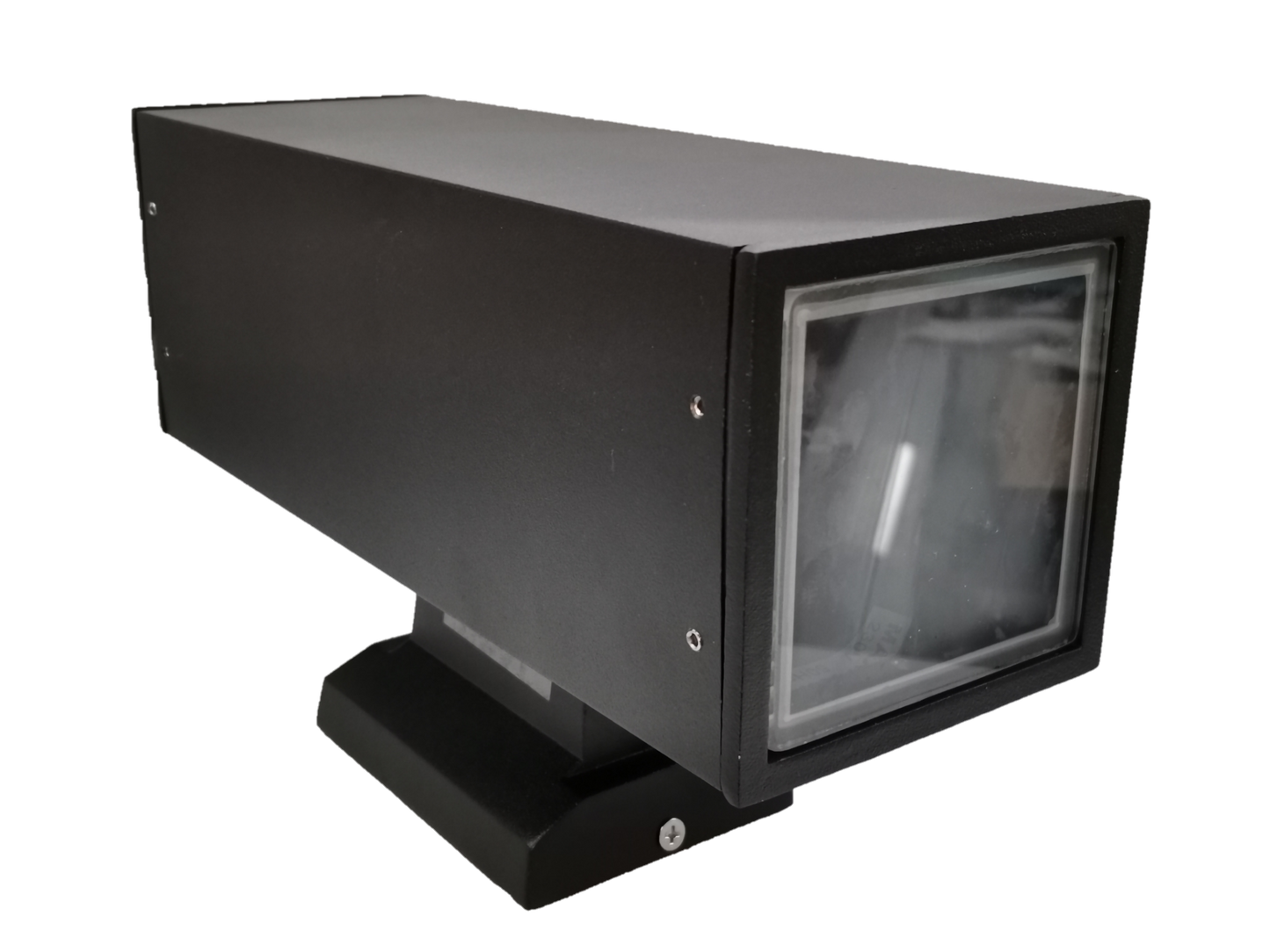 Biglite Omni outdoor wall lamp holder E27 in sleek black with sturdy base for exterior lighting