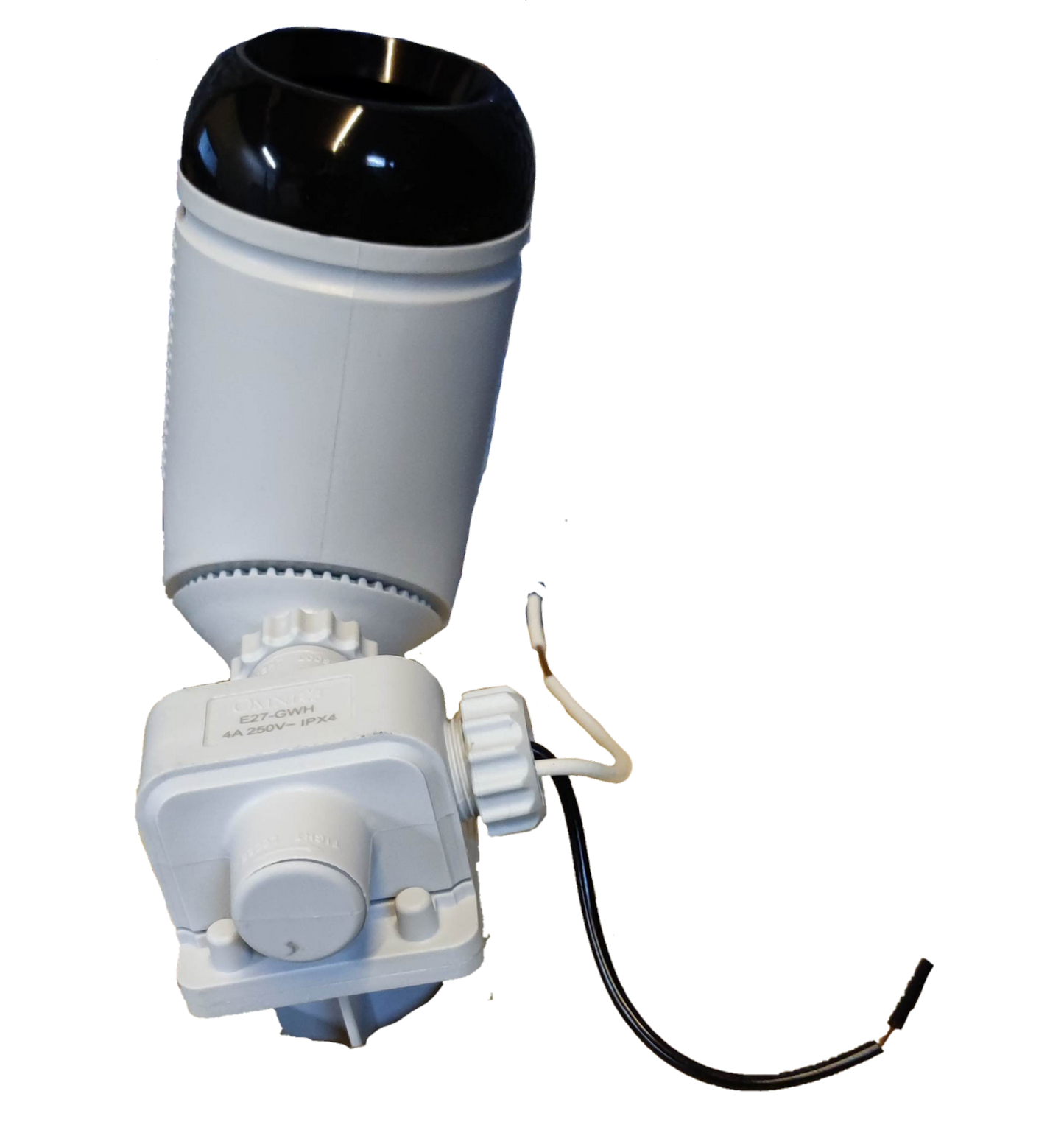 Omni outdoor waterproof lamp holder E27 4A 250V for durable outdoor lighting solutions