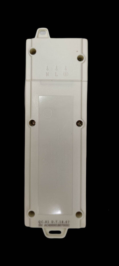 Bull Outlet Universal Type 3 Gang 10A 250V power point switch back panel in white