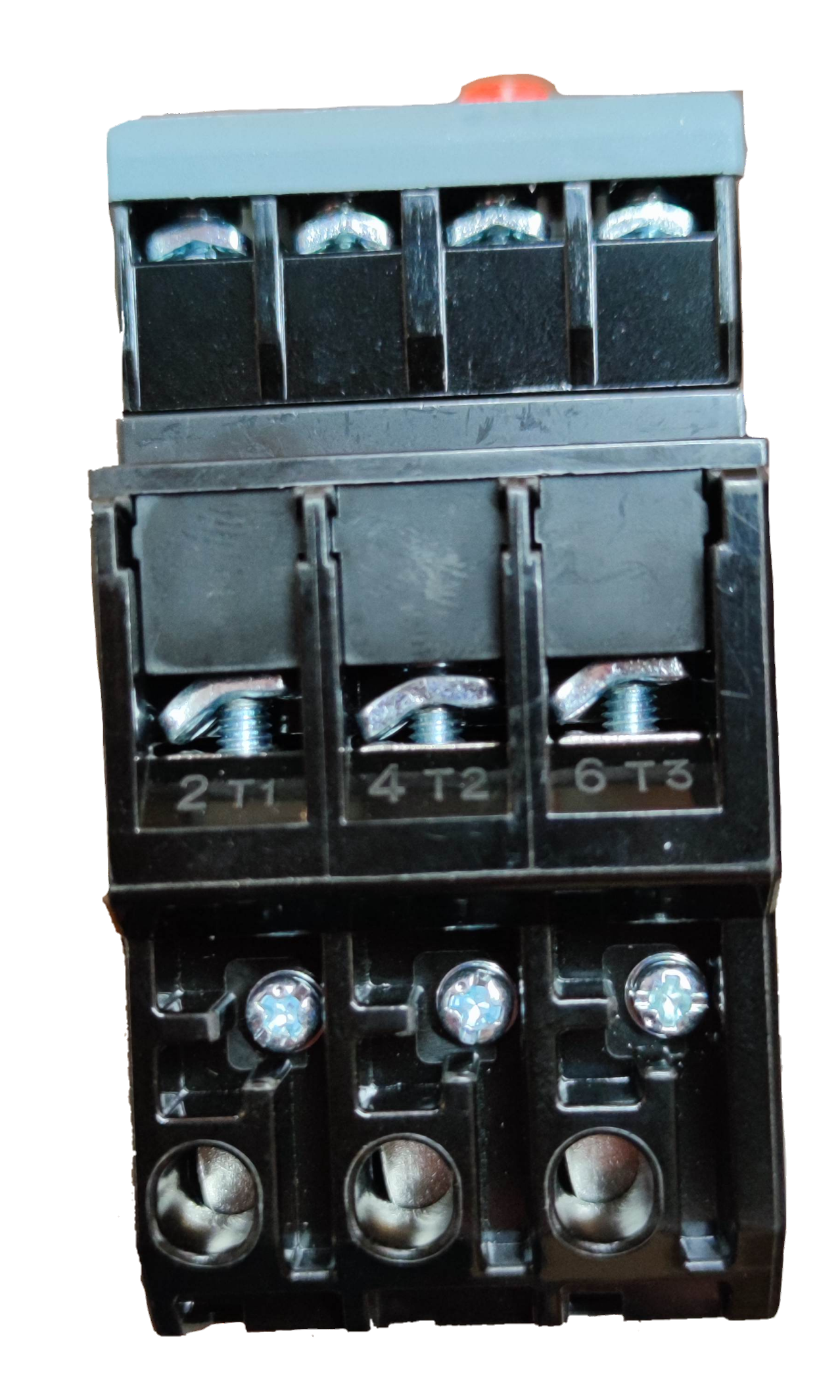 Himel Overload Relay 9-13A HDR3s2513 black electrical component with multiple screw terminals