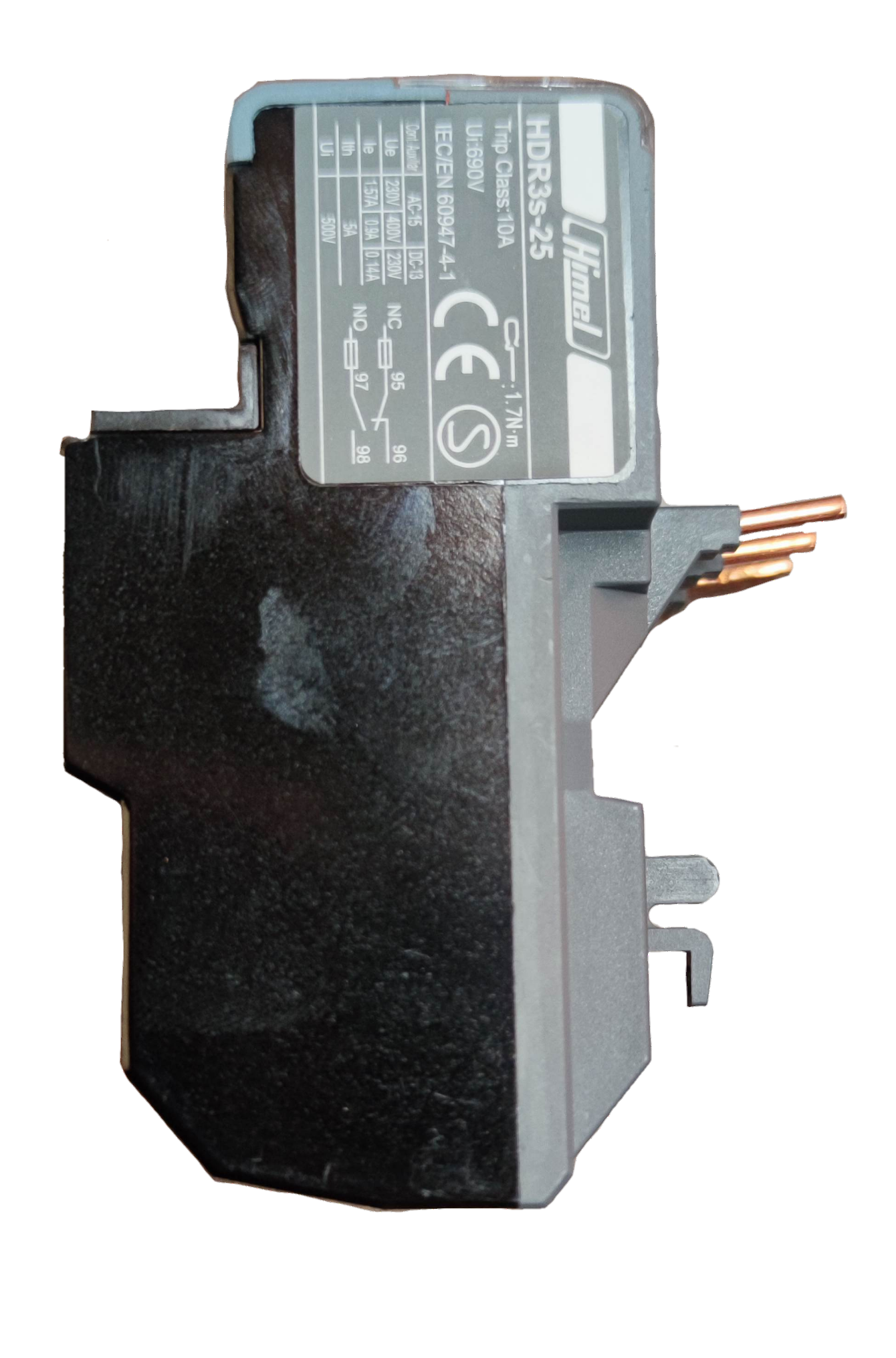 Himel Overload Relay 9-13A HDR3s2513 black electrical component for power points and switches