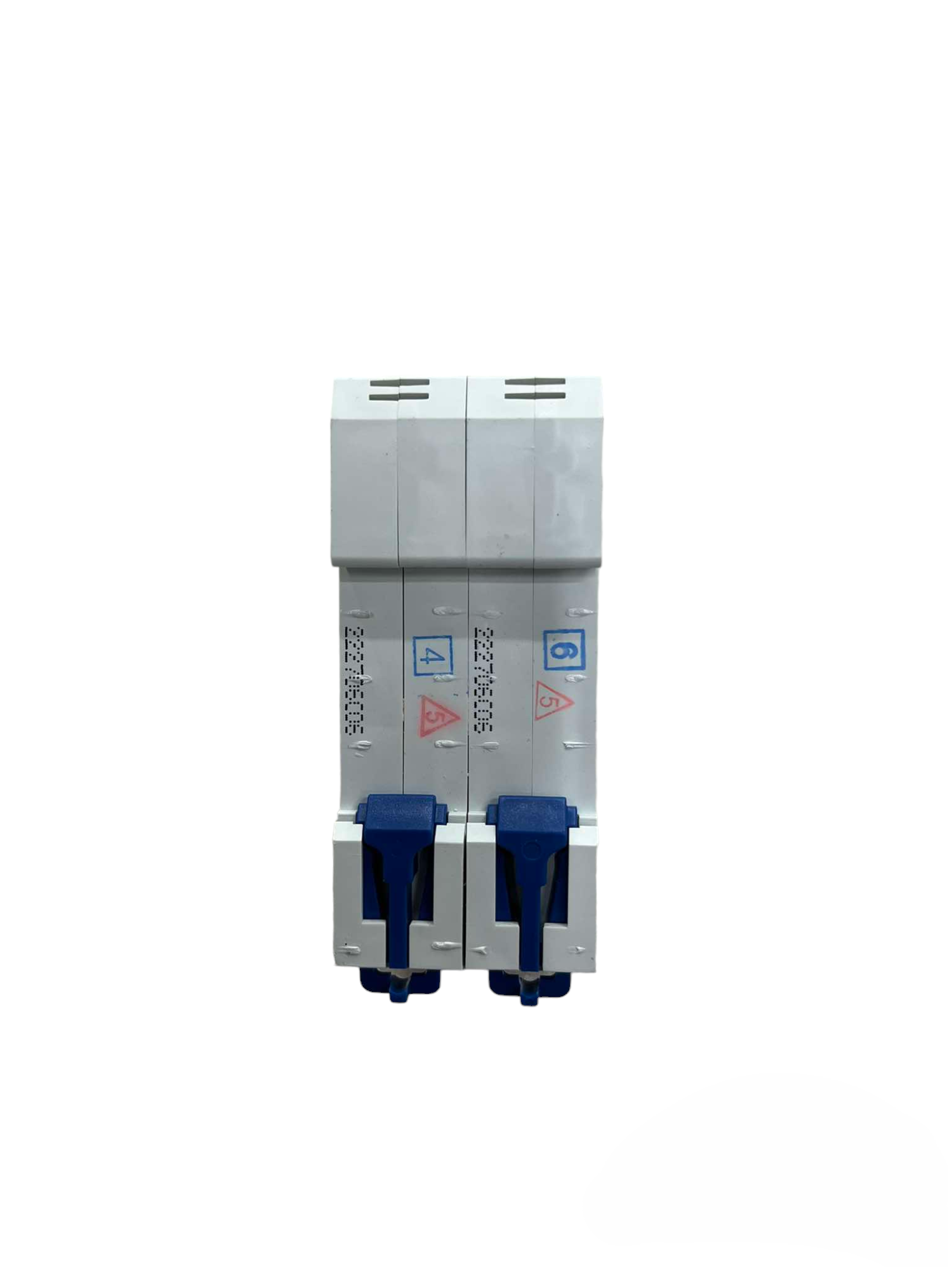 Panasonic 10A 6KAIC 220V 2 Pole Miniature electrical circuit breaker with blue switches