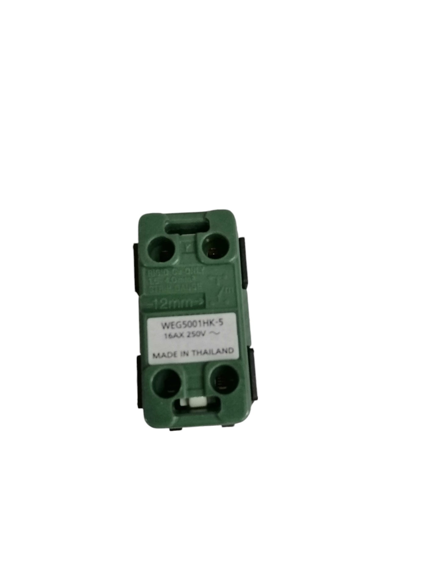 Panasonic 1Way Switch 16A 250V Gray electrical component with label and mounting holes