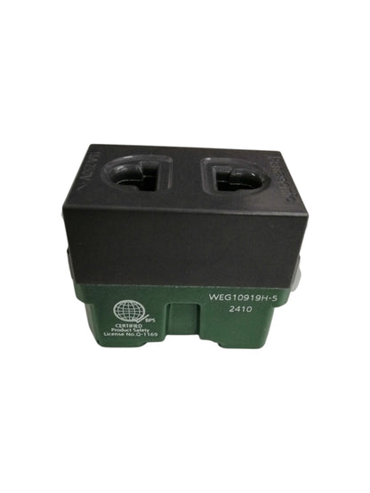Panasonic 3 gang universal outlet power point switch plug black and green compact design