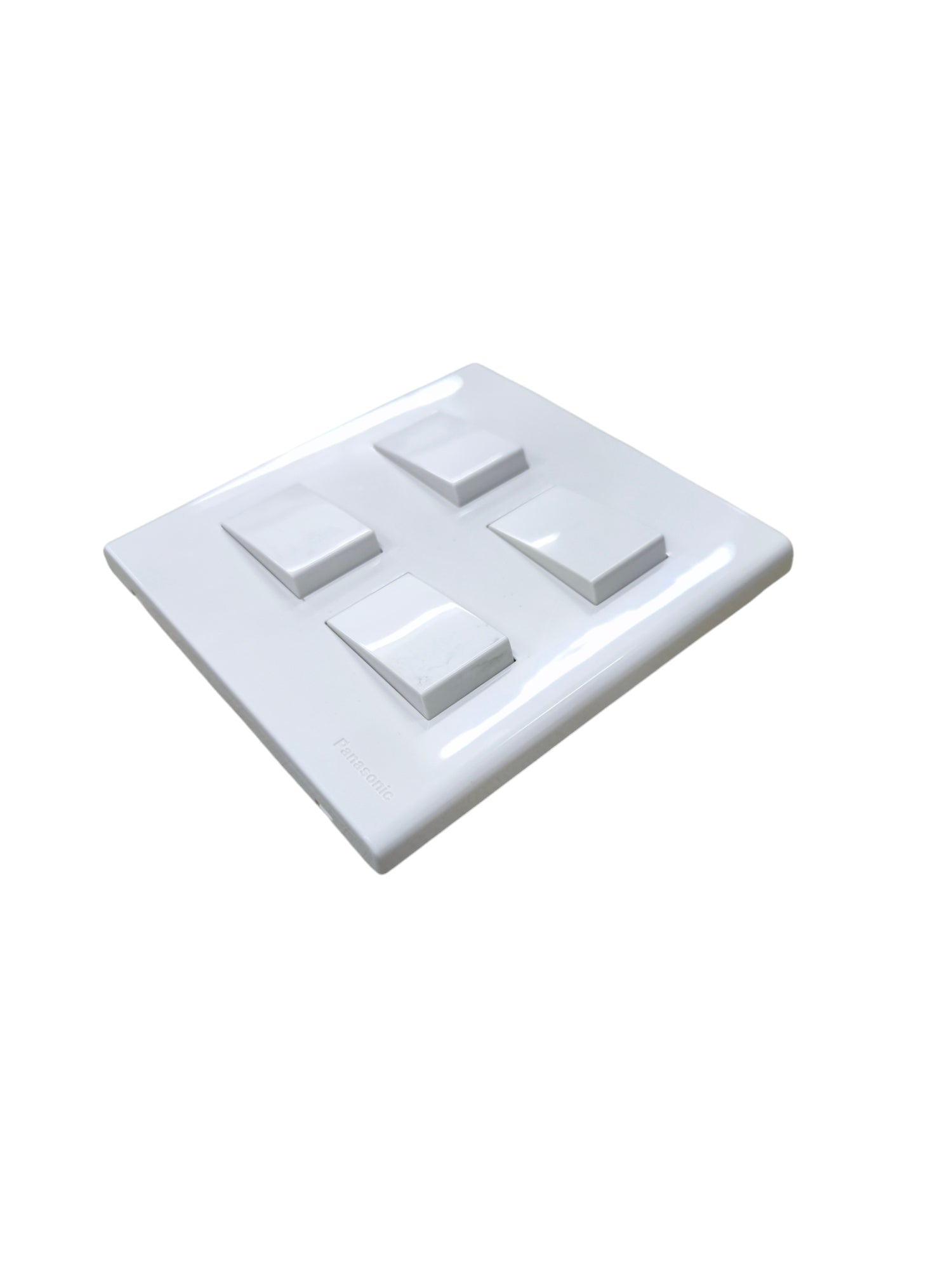 Panasonic 4 gang switch white power point with four individual rocker switches