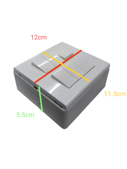 Panasonic 6 gang 4 way switch white plastic electrical power switch with dimensions